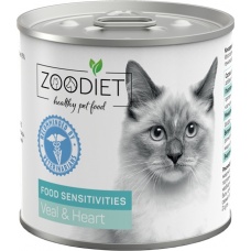 ZOODIET Food Sensitivities Veal&Heart кон.для кошек с чувствительным пищеварением